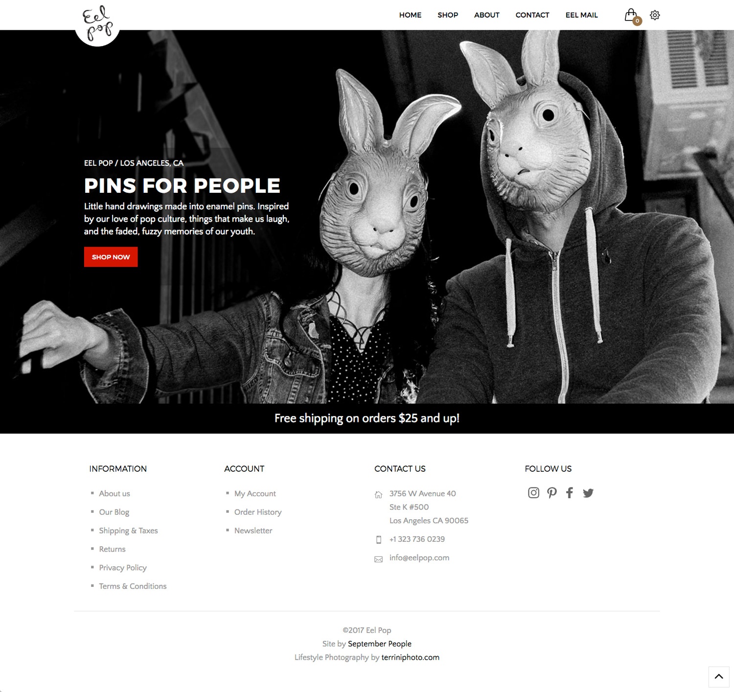 Eel Pop Open Cart e-commerce website design Eel Pop Open Cart e-commerce website design